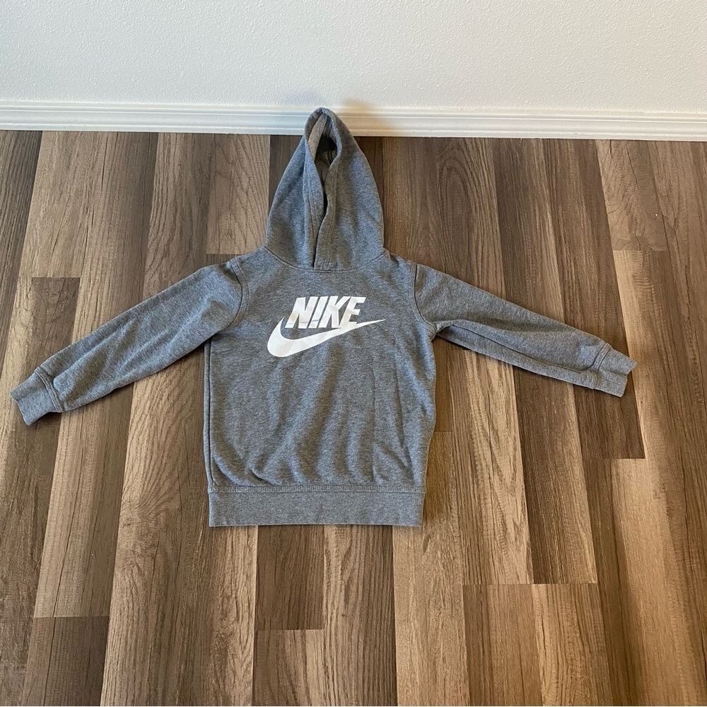Nike Gray Hoodie kids sweater shirt size S - Picture 3 of 10